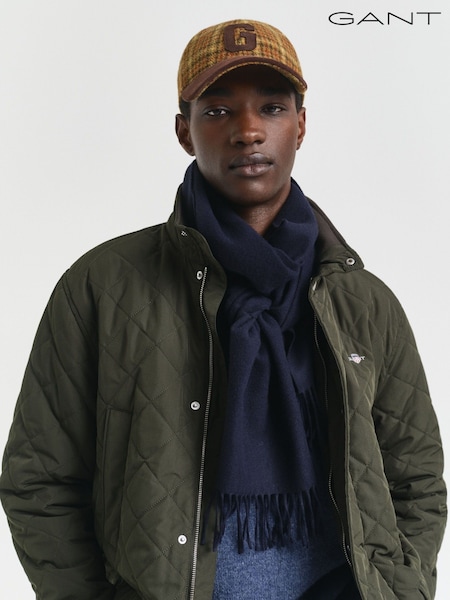 GANT Blue Wool Scarf (W78127) | £60