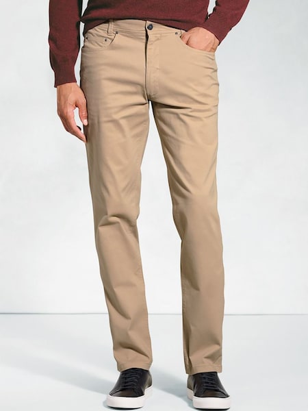 Brook Taverner Natural Stretch Cotton Chinos Jeans (W78147) | £50