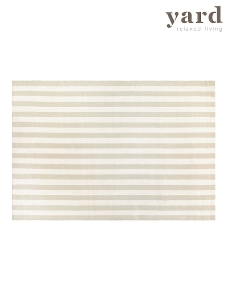 Yard Natural Hayle Stripe Outdoor Rug (W78416) | £48 - £82