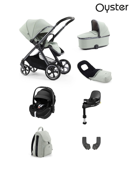 Oyster Pistachio 4 Luxury Bundle Pebble 360 Pro2 Car Seat and Base (W78471) | £1,220