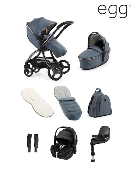 egg Topaz 3 Luxury Bundle Pebble 360 Pro2 Car Seat & Base (W78472) | £1,630