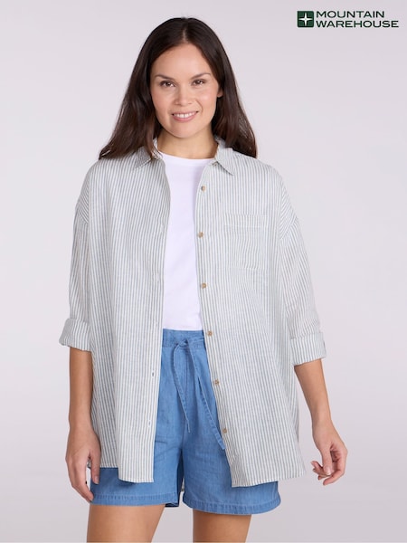 Mountain Warehouse Green Womens Oversized Santiago Shirt (W78482) | £35