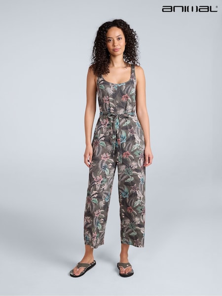 Animal Green Womens Flora Capri Jumpsuit (W78496) | £42