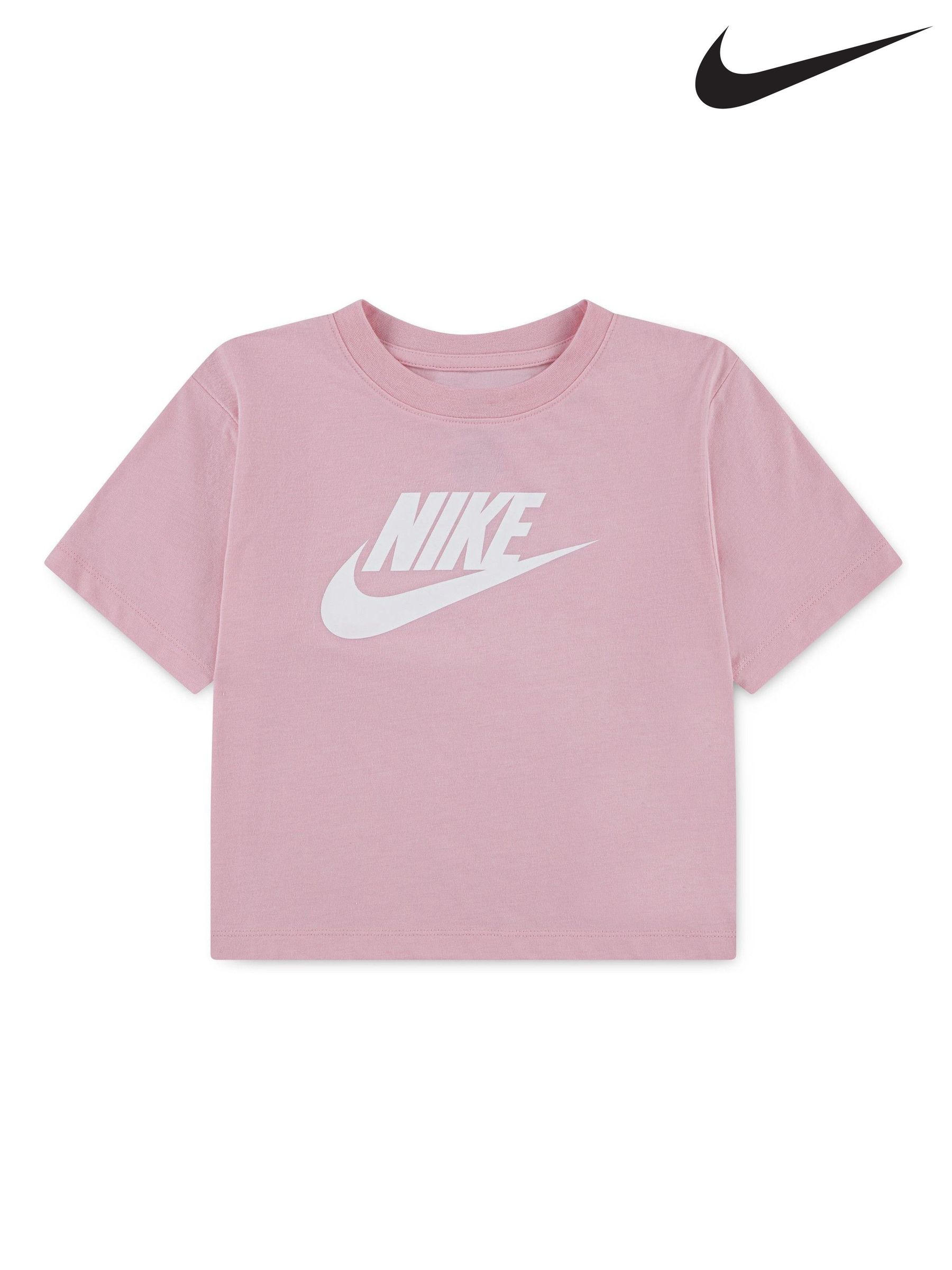 light pink nike crop top
