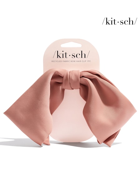 Kitsch Rosewood Bow Hair Clip (W78655) | £8