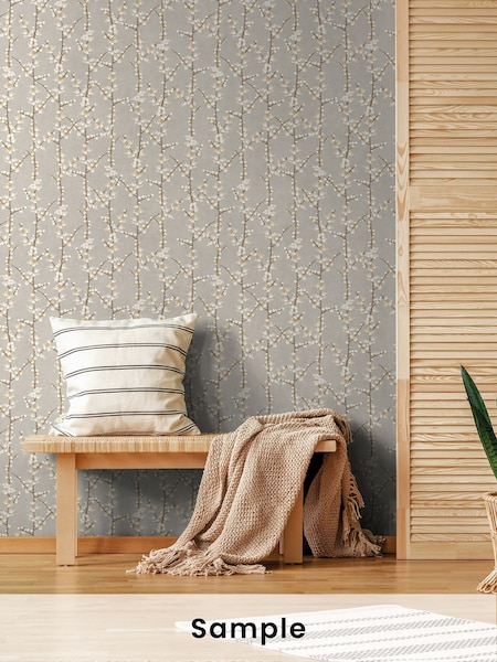 Galerie Yellow Spring Blossom Sakura A4 Wallpaper Sample (W78726) | £1