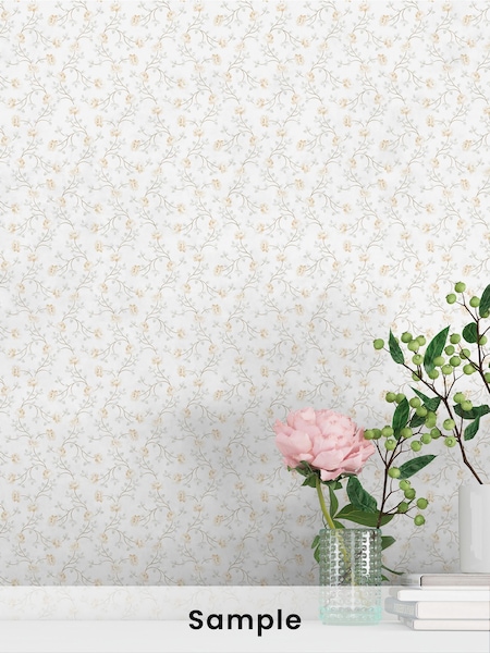 Galerie Yellow Spring Blossom Floral Print A4 Wallpaper Sample (W78727) | £1
