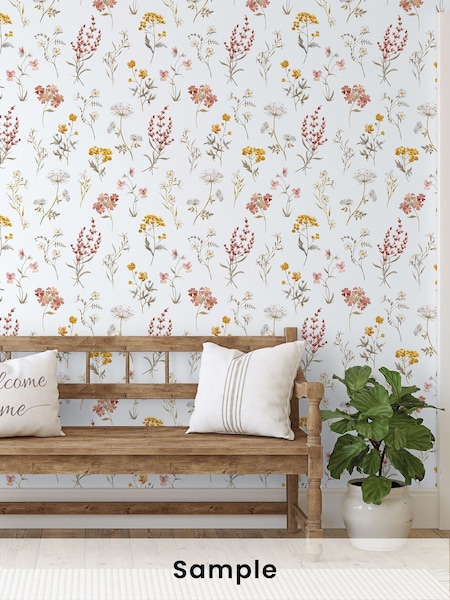 Galerie Yellow Spring Blossom Botanical A4 Wallpaper Sample (W78787) | £1