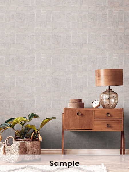 Galerie Pink Welcome Home Tile A4 Wallpaper Sample (W78796) | £1