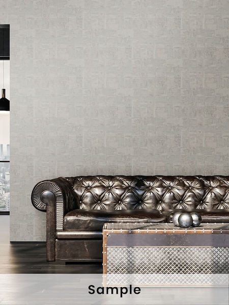 Galerie Beige Welcome Home Tile A4 Wallpaper Sample (W78811) | £1