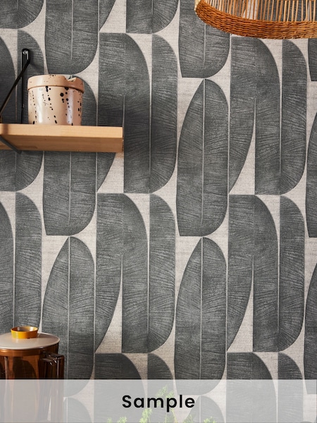 Galerie Black Welcome Home Tree Leaf A4 Wallpaper Sample (W78845) | £1