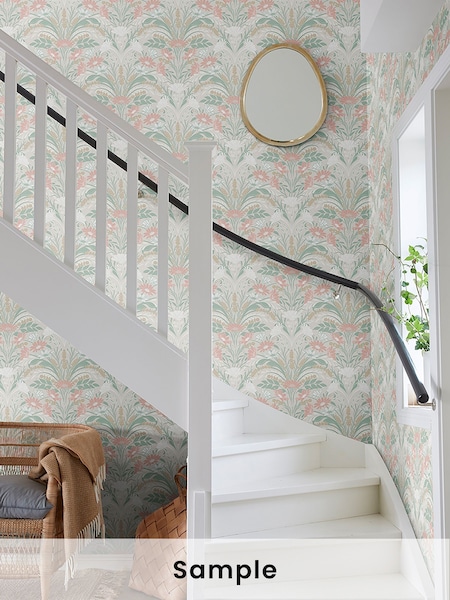 Galerie Green Sommarang 2 Floral Print A4 Wallpaper Sample (W78847) | £1