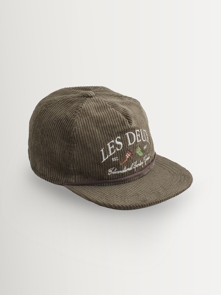 Les Deux Brown Ivy League Corduroy Cap (W78870) | £55