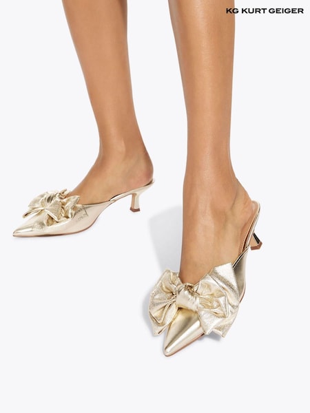 KG Kurt Geiger Gold Sophia Shoes (W78910) | £119