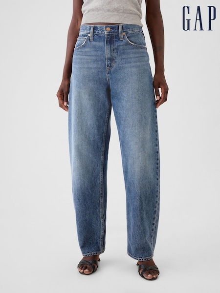 Gap Blue High Rise Barrel Jeans (W78919) | £50