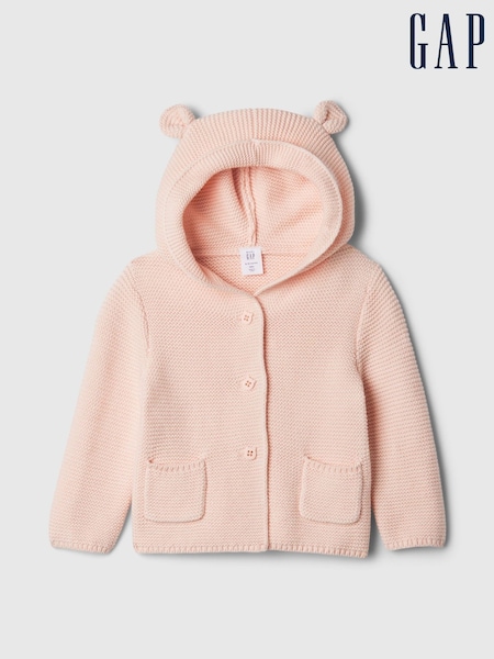 Gap Pink Bear Cardigan (0-24mths) (W78950) | £20