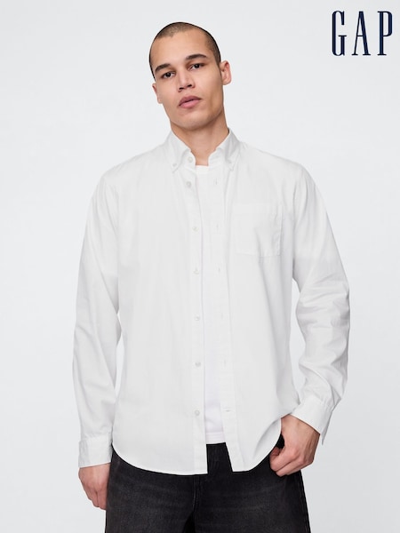 Gap White Cotton Poplin Classic Shirt (W78955) | £40