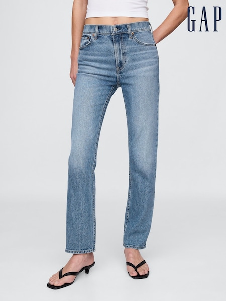Gap Blue High Waisted '90s Straight Jeans (W78957) | £45