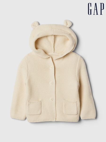 Gap Cream Bear Cardigan (0-24mths) (W78999) | £20
