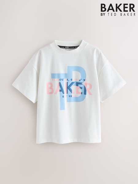 Baker by Ted Baker Oversized Graphic T-Shirt (W79074) | £16 - £22