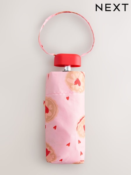 self. Biscuit Print Compact Umbrella (W79253) | £13