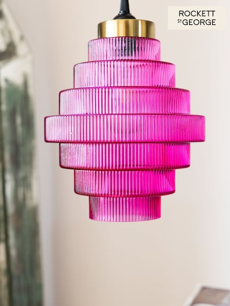 Rockett St George Hot Pink Easy Fit Tiered Glass (W79260) | £85