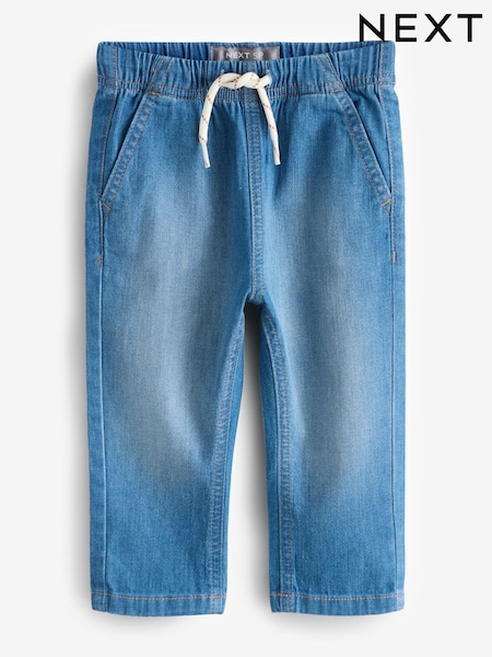 Blue Denim Draw Cord  Pull On Jeans (W79422) | £9 - £10