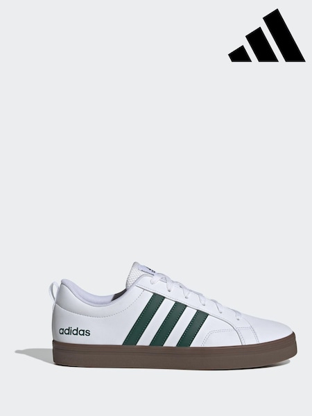 adidas White/Green VS Pace Trainers (W79433) | £45