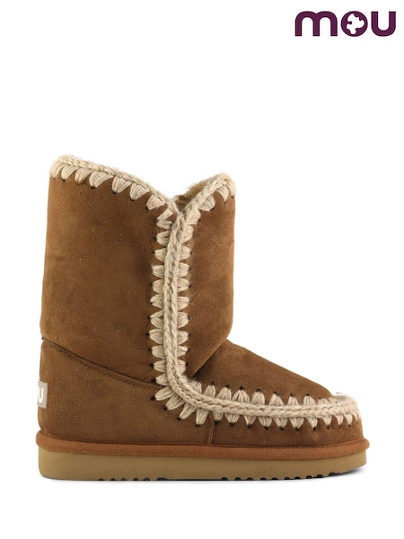 Mou Brown Eskimo 24 Sheepskin Lined Suede Boots (W79499) | £195