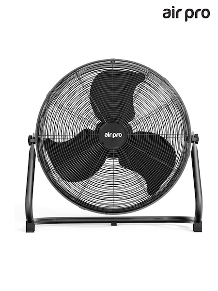 Air Pro Black 20" Floor Fan with Powerful Air Cooling & Circulating (W79533) | £70