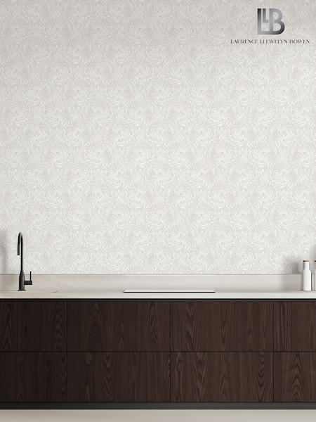 Laurence Llewelyn-Bowen Beige Rambleicious Floral Print 10M Wallpaper (W79609) | £50