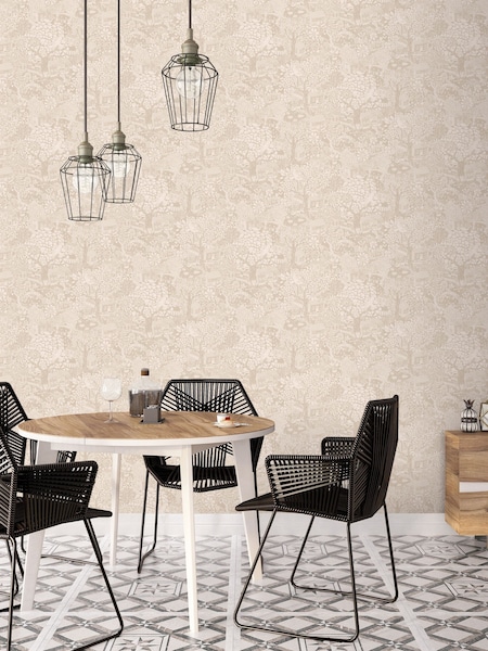 Galerie Beige Sommarang 2 Woodland 10M Wallpaper (W79639) | £87
