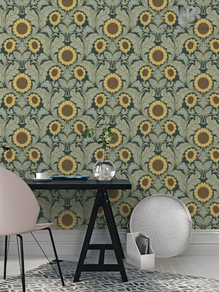 Laurence Llewelyn-Bowen Yellow Sunnyside Up Floral Print 10M Wallpaper (W79675) | £50