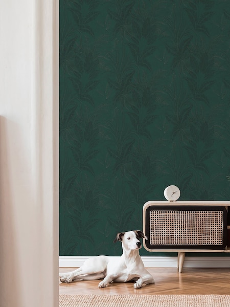 Galerie Green Welcome Home Tree Leaf 10M Wallpaper (W79680) | £42