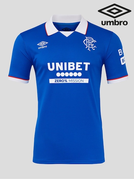 Umbro Blue Rangers Football Club Home Short Sleeve Shirt (W79780) | £80