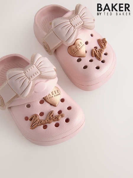 Baker by Ted Baker Baby Girls Clog Sandals With Bow (W80770) | £22