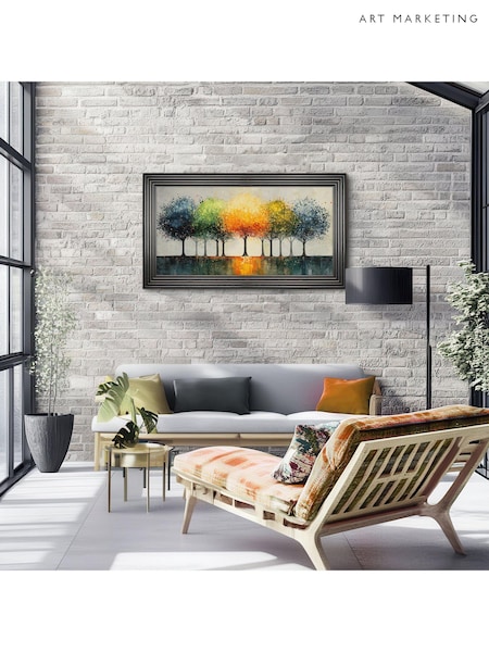 Art Marketing Multicoloured Vibrant Canopy Wall Art (W80814) | £220