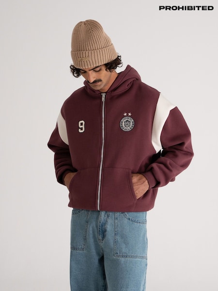 Prohibited Red Cup Zip Hoodie (W80835) | £77