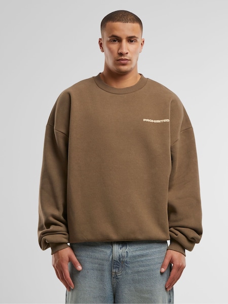 Prohibited Brown 10119 Crew Neck Sweatshirt (W80838) | £55