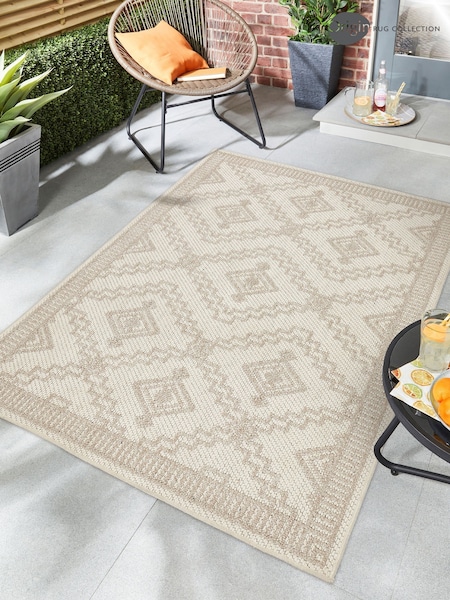 Origin Rug Collection. Cream Atlas Diamond Rug (W80845) | £85 - £240