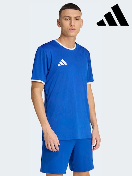adidas Blue Entrada26 Jersey T-Shirts (W80998) | £15