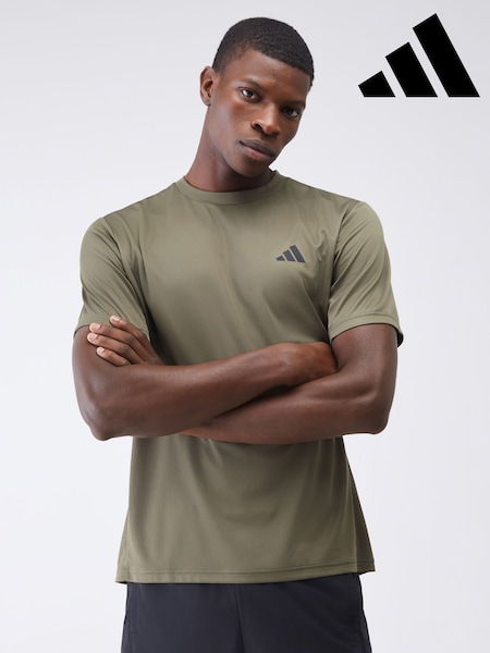 adidas Olive Green Workout Essentials Base T-Shirt (W81009) | £15 - £18