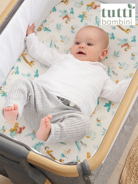 Tutti Bambini Run Wild Bedside Crib Fitted Sheets (W81065) | £28