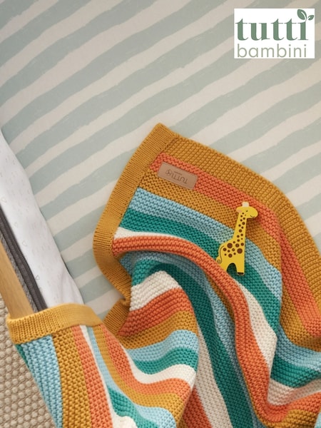 Tutti Bambini Run Wild Baby Chunky Knitted Blanket (W81068) | £35