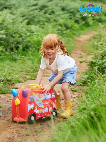 Trunki Peppa Pig Party Bus Childrens Ride-On Suitcase (W81491) | £55