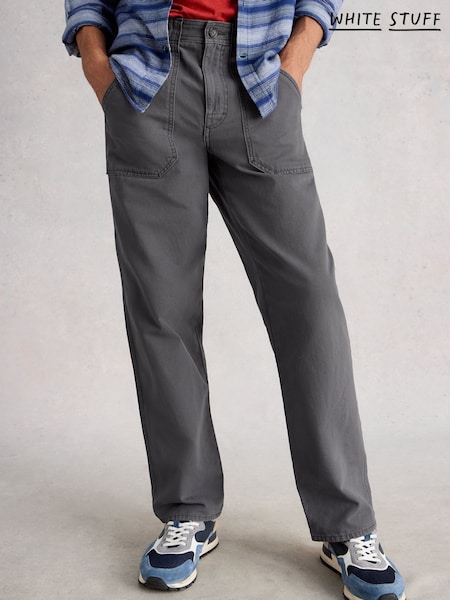 White Stuff Grey Crantock Utility Trousers (W81607) | £60