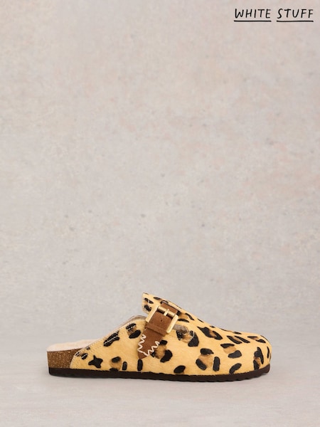 White Stuff Brown Myrtle Slip On Footbed Slippers (W81645) | £65