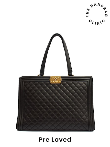 Chanel Boy Tote In Black (W81902) | £3,695