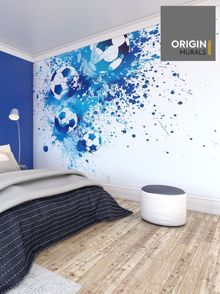 Origin Murals Pink Girls Playing Football 3.5M x 2.8M Wall Mural (W82520) | £73