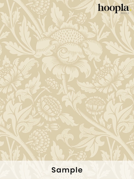 Hoopla Walls Hemp Damask Trail A4 Wallpaper Sample (W82553) | £1